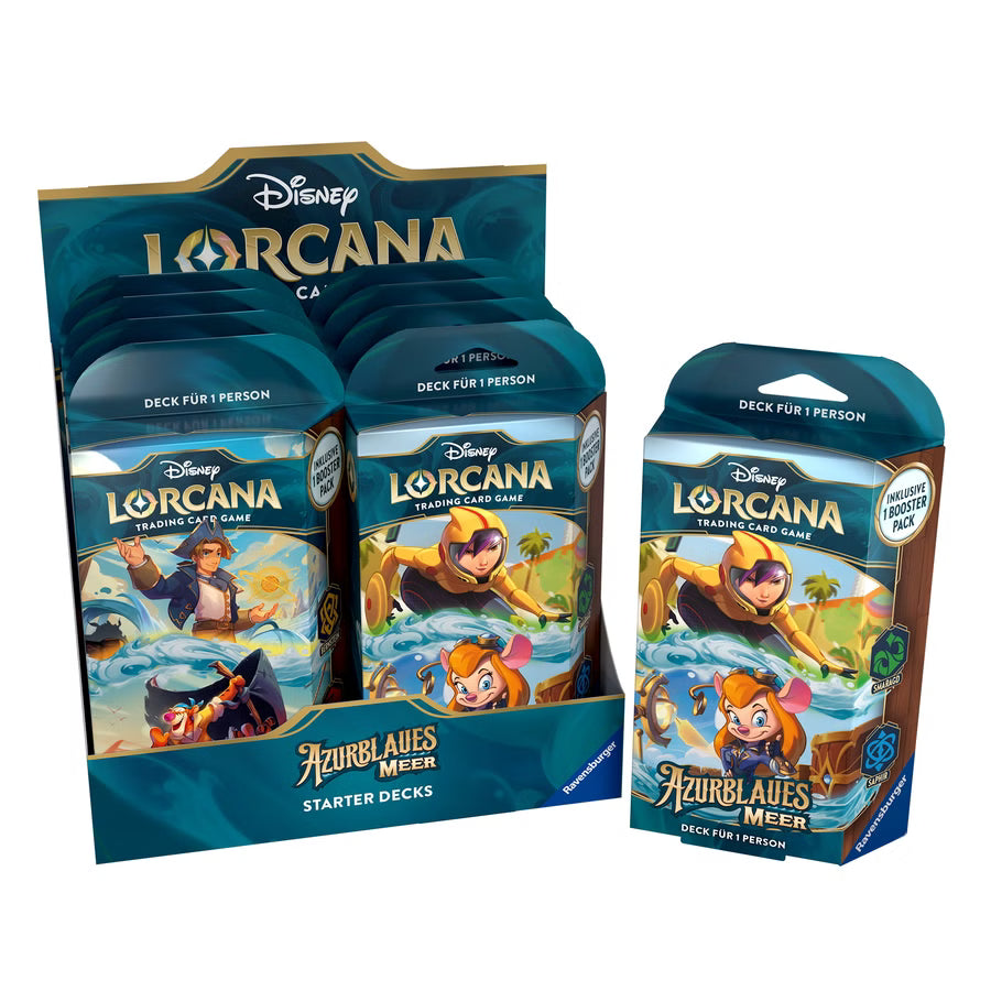 Disney Lorcana - Azurite Sea - Starter Deck Display (8 pcs) - DE