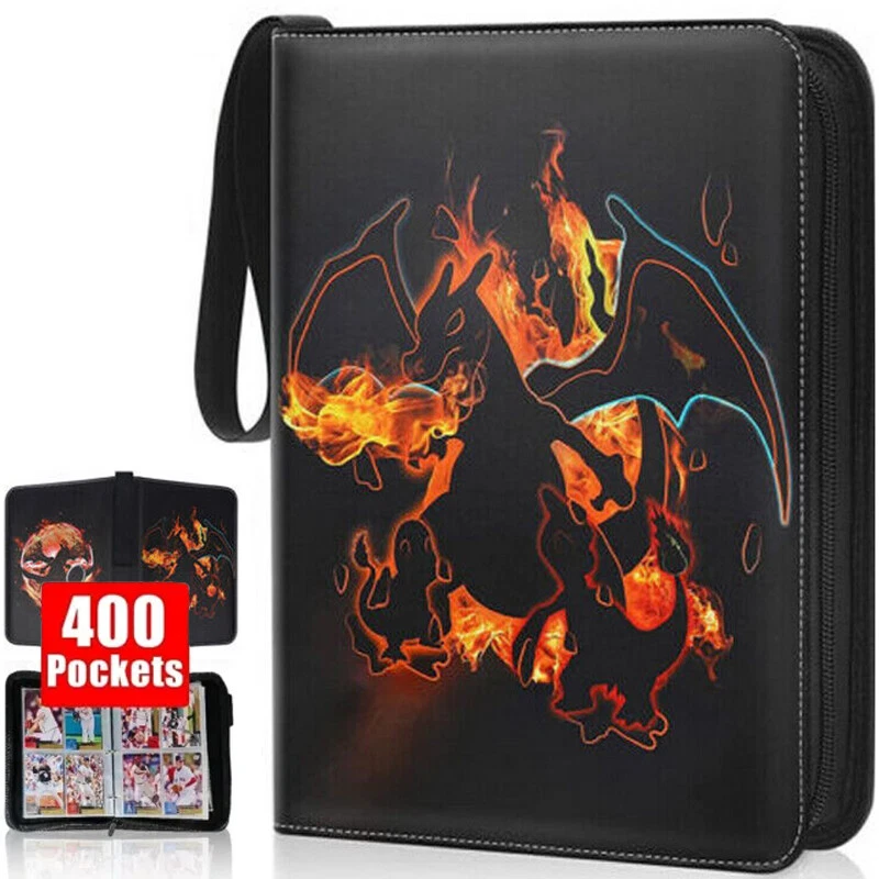 Sammelkarten Album Ordner 400 Taschen Glurak