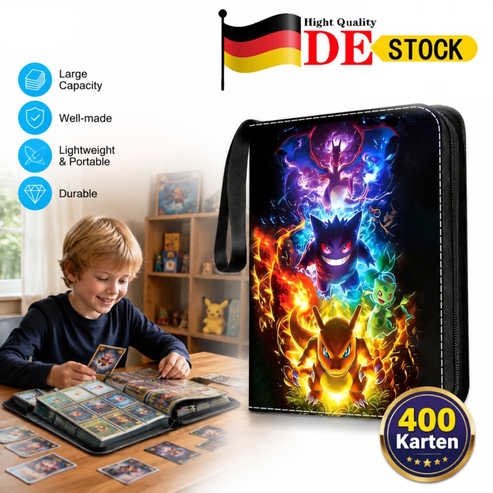 Sammelkarten Album Ordner 400 Taschen Pokemon